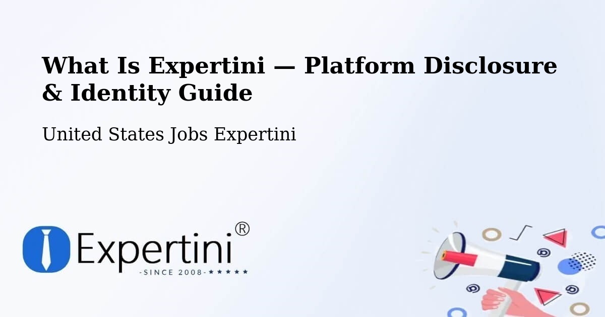 What Is Expertini — Platform Disclosure & Identity Guide – Conover
